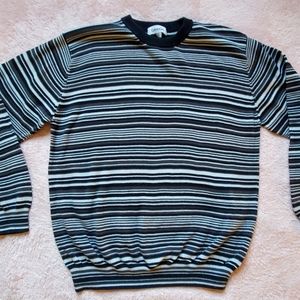 Calvin Klein Ladies Striped Sweater Size L